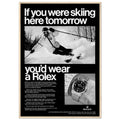 Rolex Ski Vintage Poster Ad