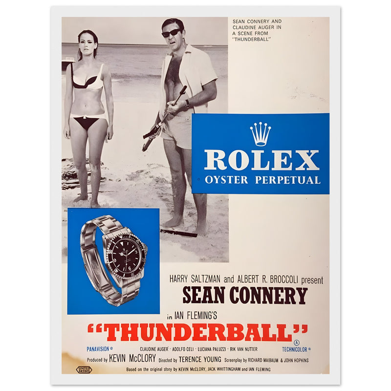 Rolex Sean Connery Vintage Poster Ad