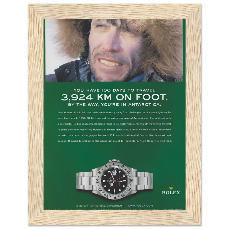 Rolex Explorer Vintage Poster Ad – Ad Art
