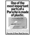 Porsche - 24 Hour Road Service Vintage Poster Ad