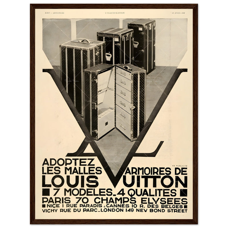 Louis Vuitton Paris Vintage Poster Ad