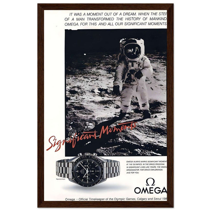 Omega Moon Vintage Poster Ad