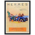Hermes Paris Car Vintage Poster Ad