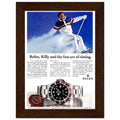 Rolex Alpine Gold Medal Sweep Vintage Poster