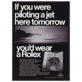 Rolex Jet Pilot Vintage Poster Ad