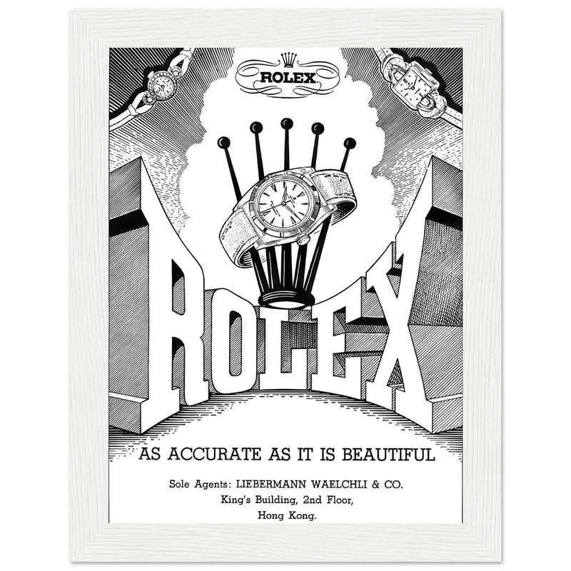 Rolex Hong Kong Jewellers Vintage Poster Ad