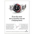 Rolex GMT Master Travel Vintage Poster Ad