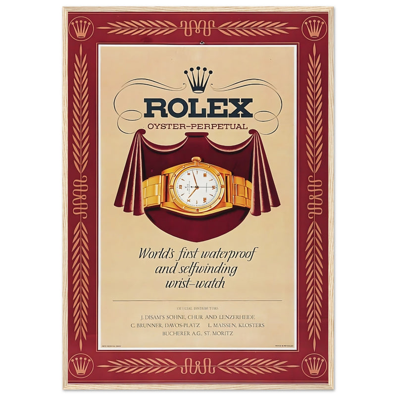 Rolex Oyster-Perpetual Vintage Poster Ad