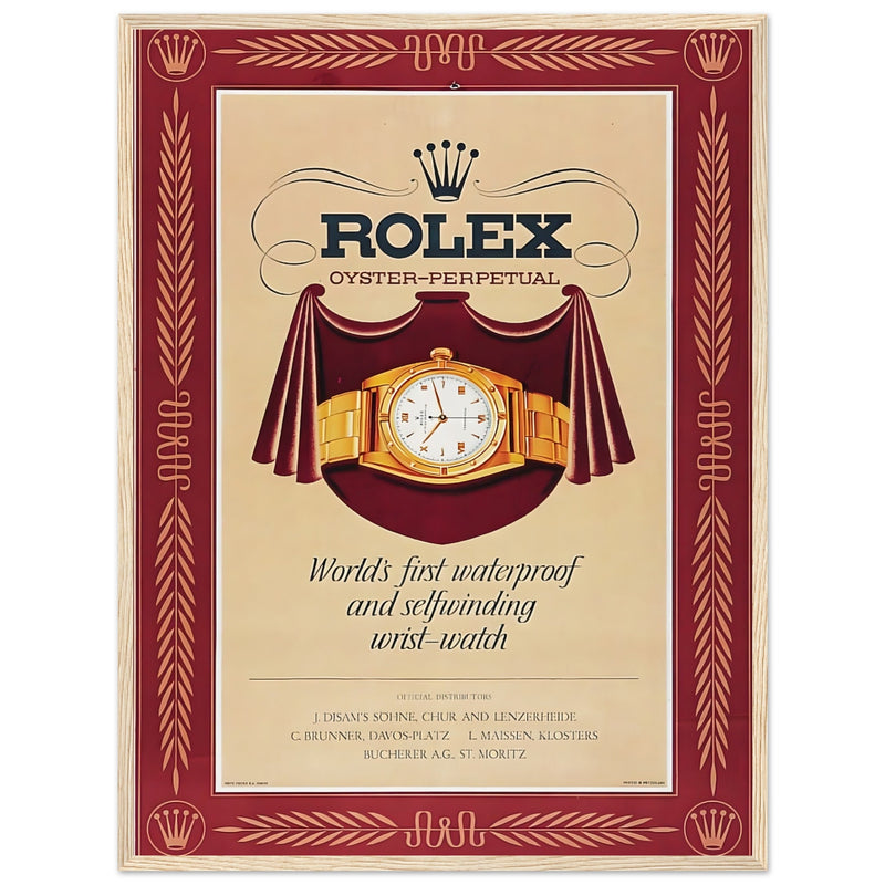 Rolex Oyster-Perpetual Vintage Poster Ad