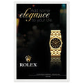 Rolex Elegance Vintage Poster Ad