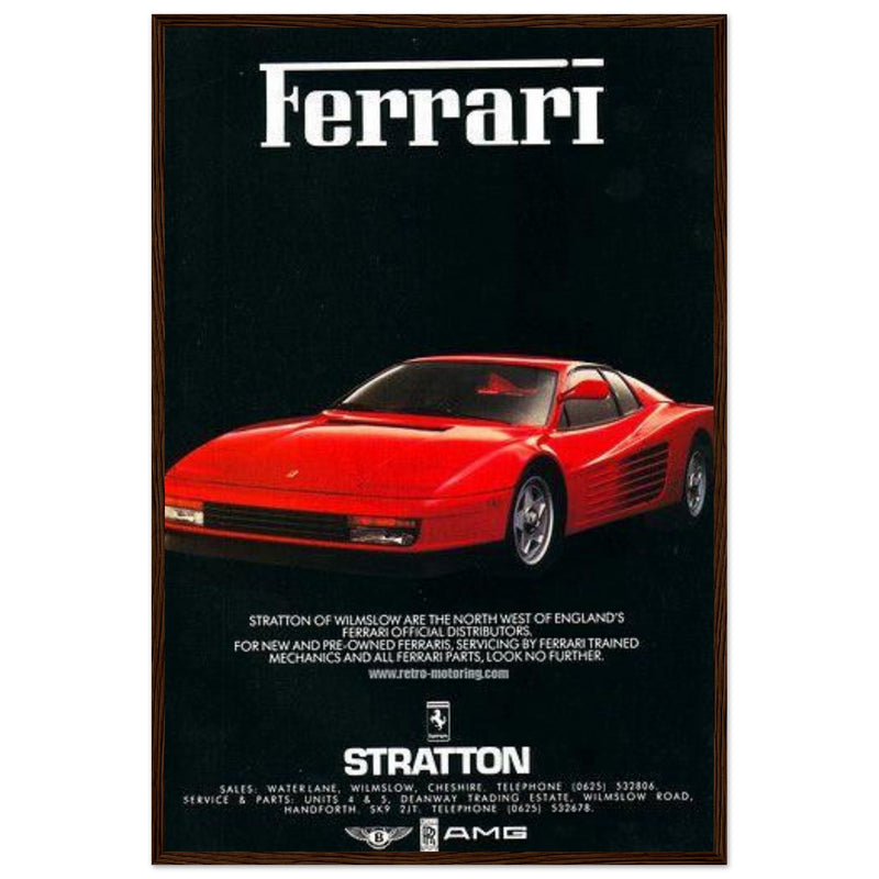 Ferrari Stratton Vintage Poster Ad