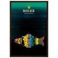 Rolex Submariner Fish Vintage Poster Ad - Premium Matte Paper
