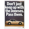 Porsche Turbo 944 Vintage Ad Poster