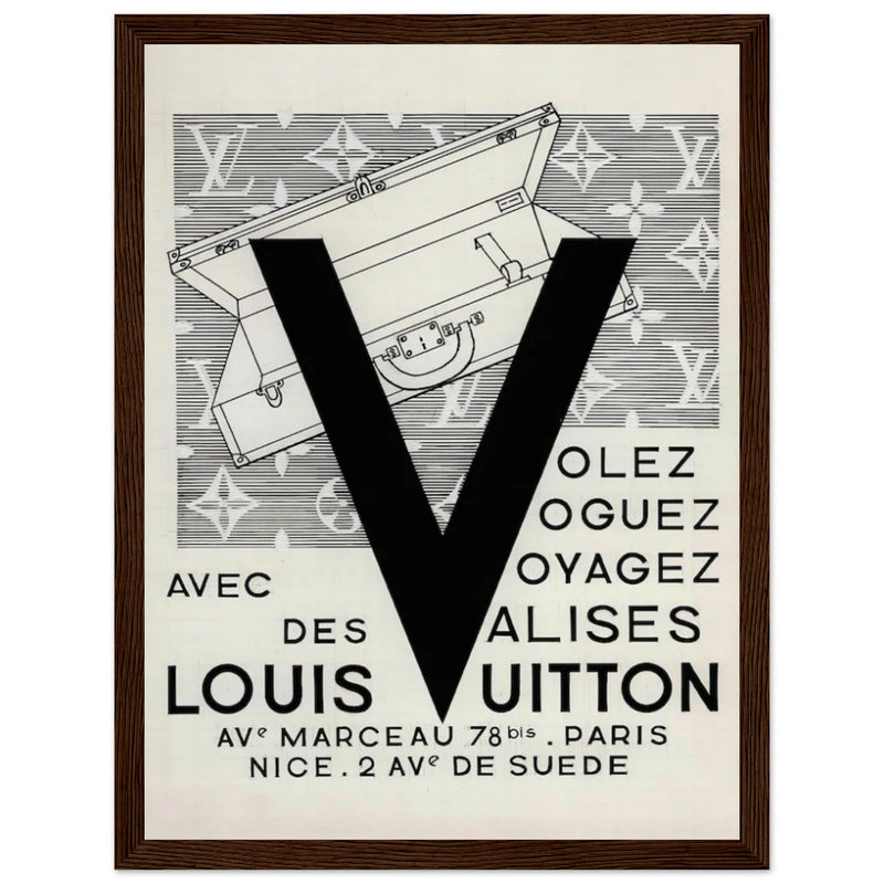 Louis Vuitton Nice, Paris Vintage Poster Ad