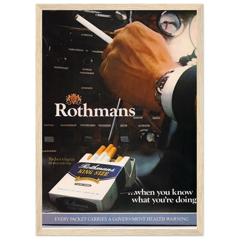 Rothmans Vintage Poster Ad - Rothman Kingsize