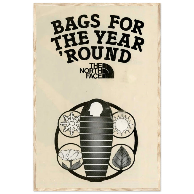 The North Face Sleeping Bags Vintage Poster