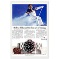 Rolex Alpine Gold Medal Sweep Vintage Poster