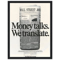 Wall Street Journal 1988 Vintage Poster Ad