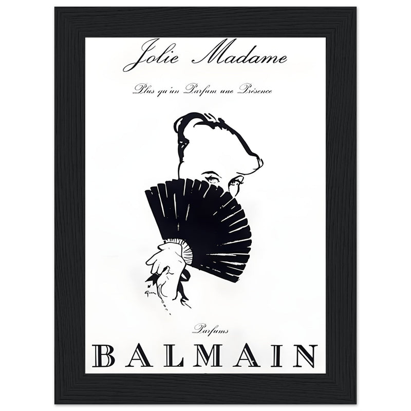 Balmain Jolie Madame Vintage Poster Ad