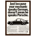 Porsche - German Speaking Vintage Poster