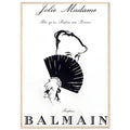 Balmain Jolie Madame Vintage Poster Ad