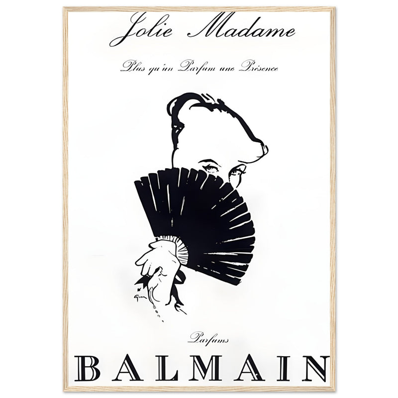 Balmain Jolie Madame Vintage Poster Ad