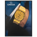 Omega Gold Vintage Poster Ad