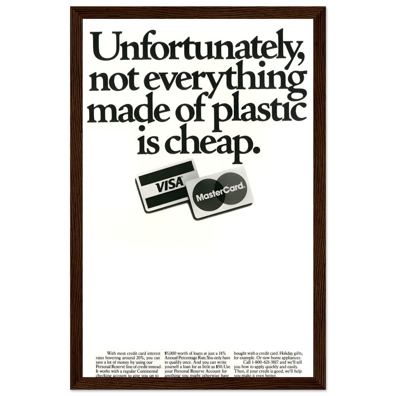 Visa Mastercard Vintage Poster