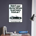 Porsche 911 Fresh Air Vintage Poster Ad