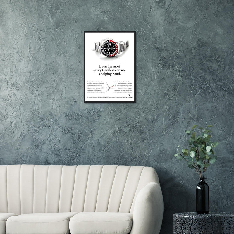 Rolex GMT Master Travel Vintage Poster Ad