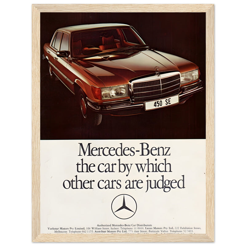 Mercedes Benz Vintage Poster Ad