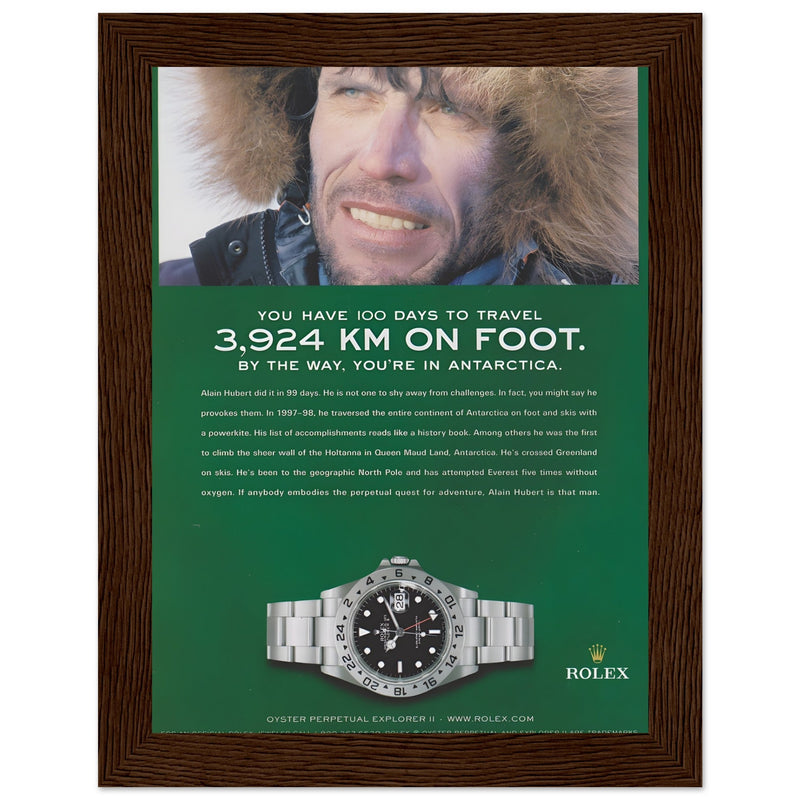 Rolex Explorer Vintage Poster Ad