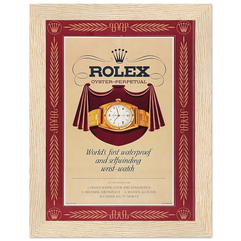 Rolex Oyster-Perpetual Vintage Poster Ad