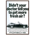 Porsche 911 Fresh Air Vintage Poster Ad