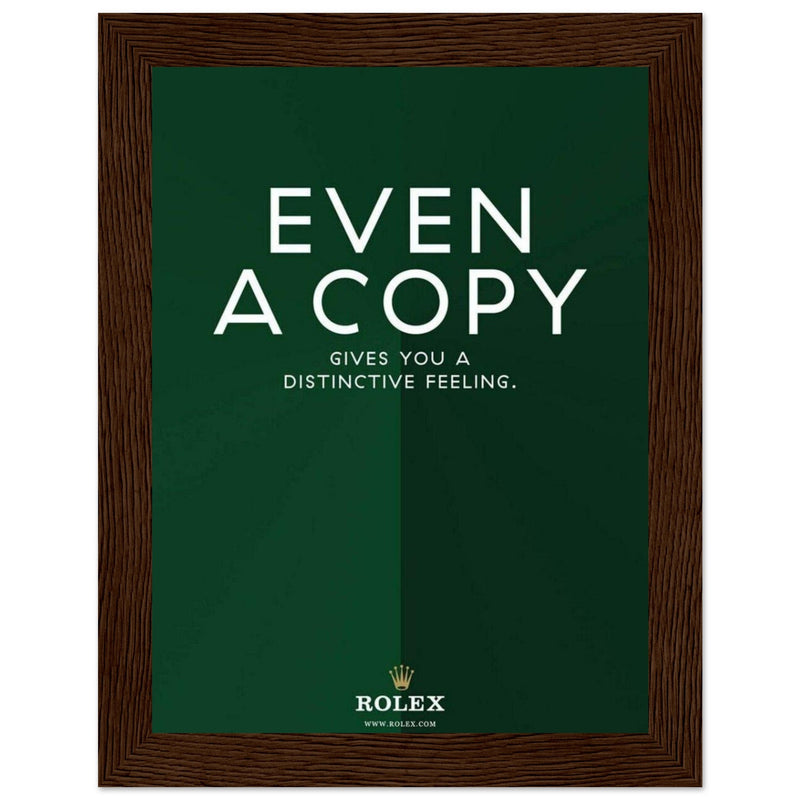 Rolex Distinctive Feeling Vintage Poster Ad
