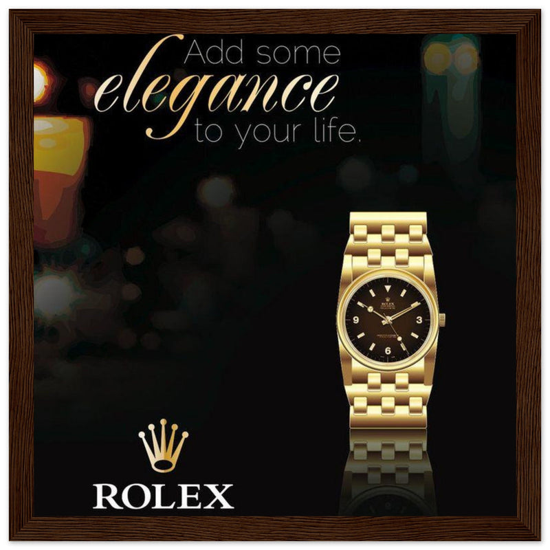 Rolex Elegance Vintage Poster Ad