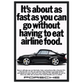 Porsche 911 Vintage Poster - Airline Food