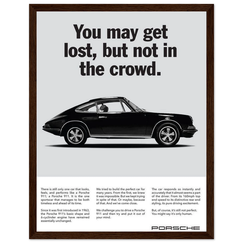 Porsche Vintage Poster - Lost
