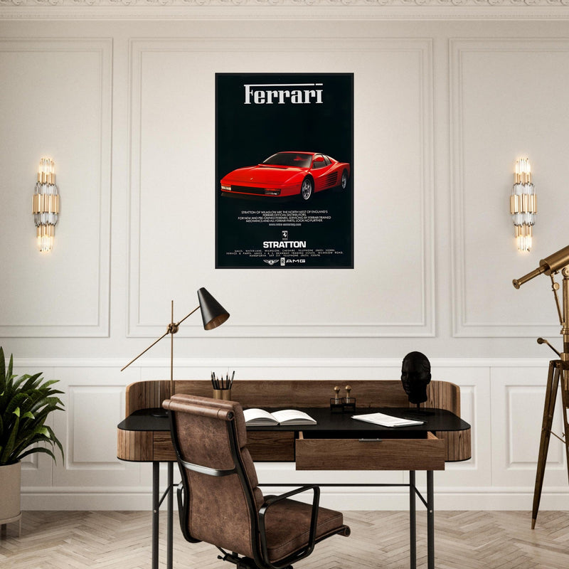 Ferrari Stratton Vintage Poster Ad