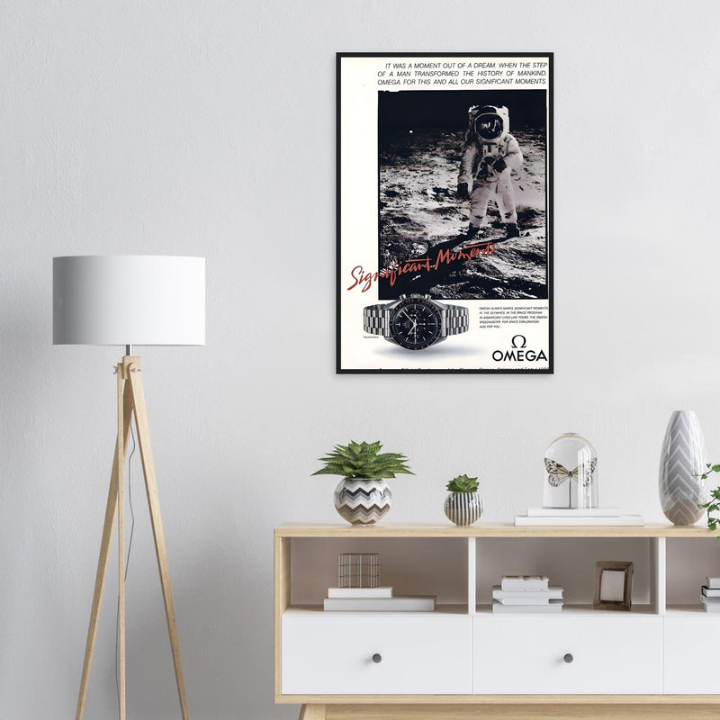 Omega Moon Vintage Poster Ad