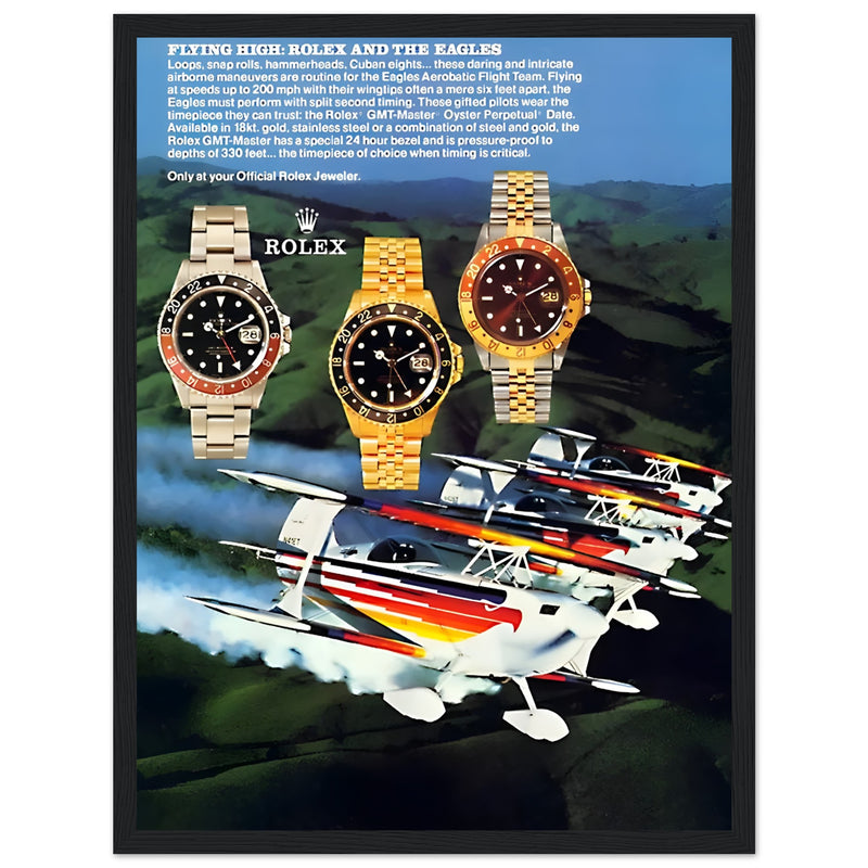 Rolex GMT Master Vintage Poster Ad