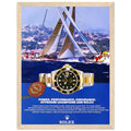 Rolex Submariner Offshore Champions Vintage Poster Ad