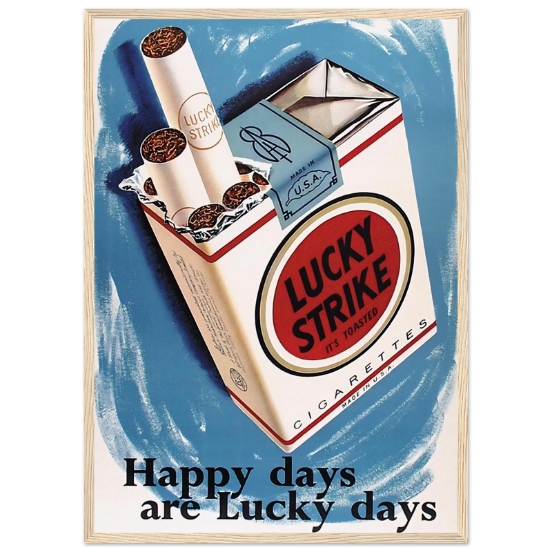 Lucky Strike Vintage Poster - Happy Days