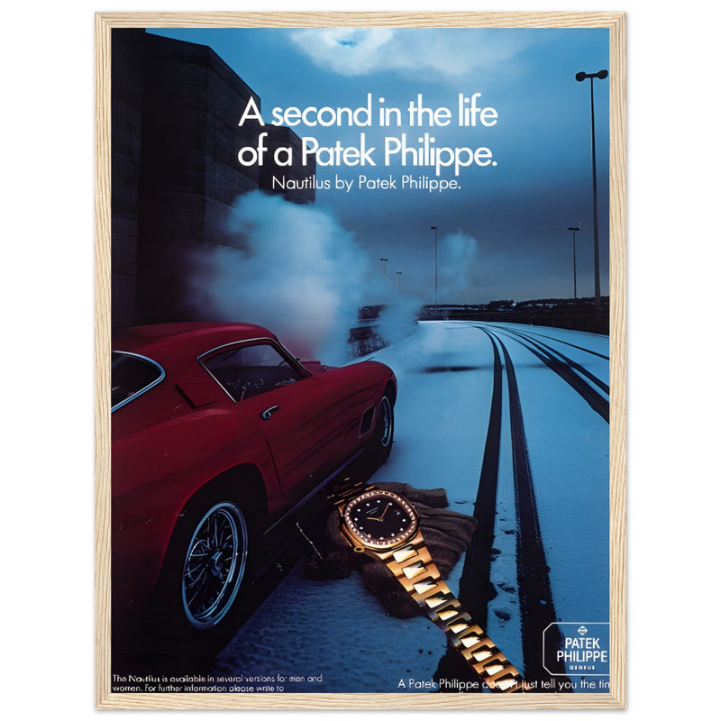 Patek Philippe A Second In the Life Vintage Poster Ad