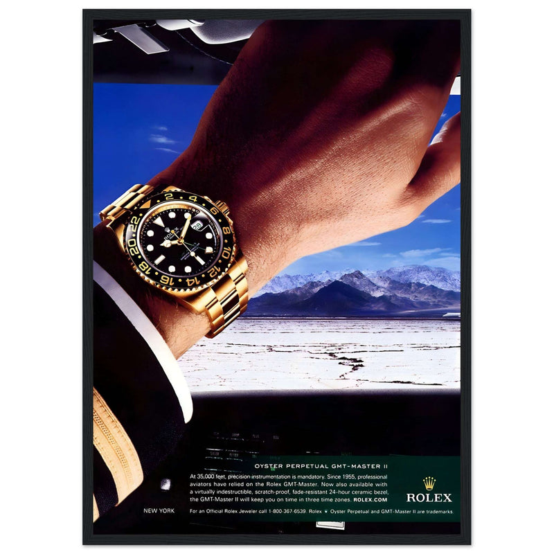 Rolex Oyster Perpetual GMT-Master II New York Pilot Vintage Poster