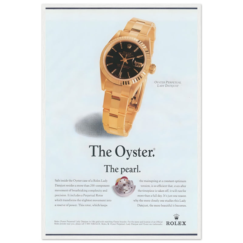 Rolex The Oyster Vintage Poster Ad