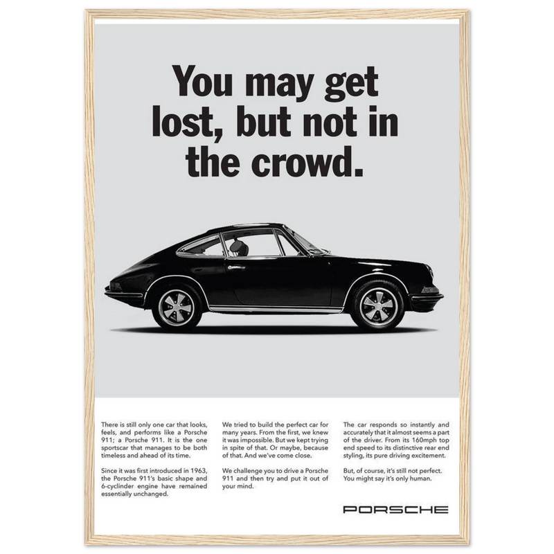 Porsche Vintage Poster - Lost