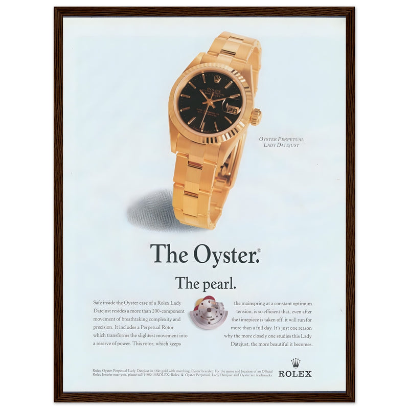 Rolex The Oyster Vintage Poster Ad