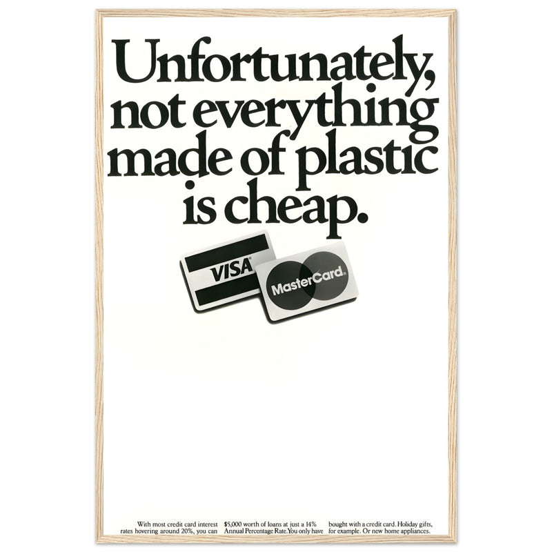 Visa Mastercard Vintage Poster