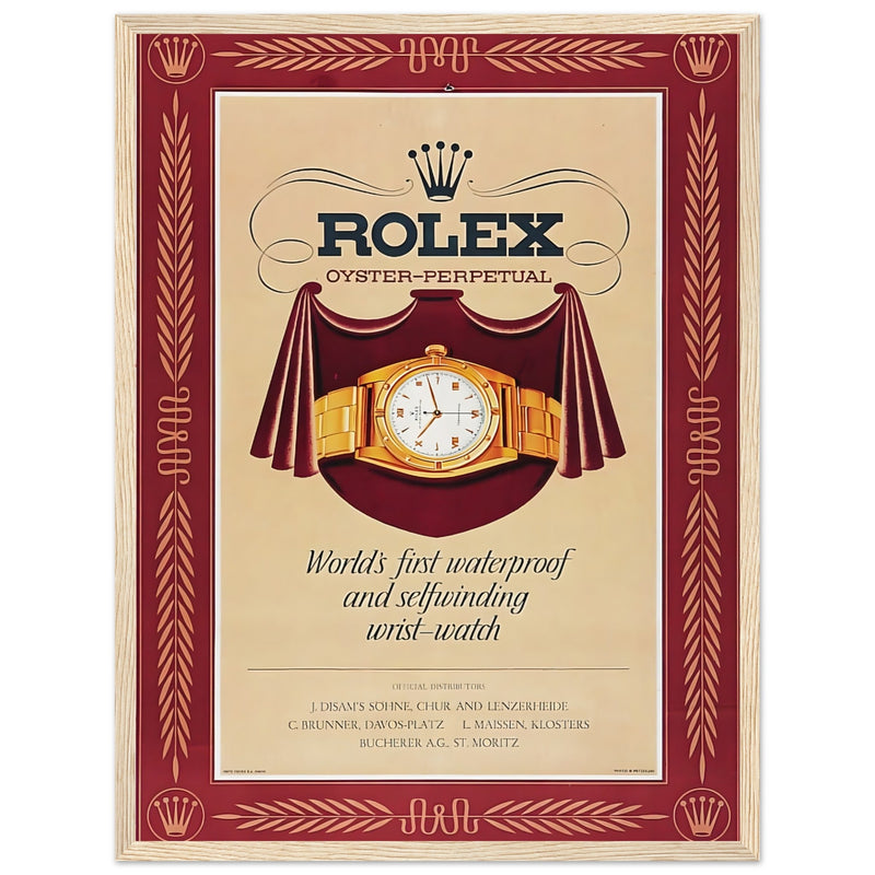 Rolex Oyster-Perpetual Vintage Poster Ad
